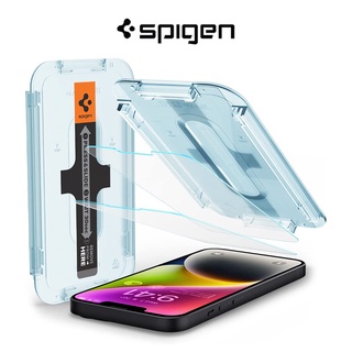 Spigen ฟิล์มกระจกนิรภัยกันรอยหน้าจอ สําหรับ iPhone 14 iPhone 13 Pro iPhone 13 EZ (2 แพ็ค)