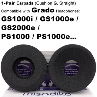 Misodiko แผ่นโฟมครอบหูฟัง แบบเปลี่ยน สําหรับ Grado GS1000i GS1000e GS2000e PS1000 PS1000e