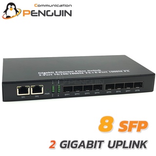 Gigabit SFP Switch 8 Port + 2 Gigabit Ethernet Uplink