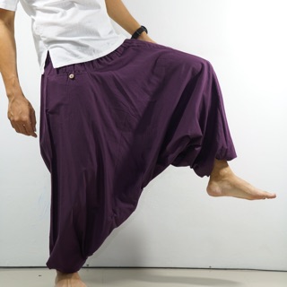 Harem Pants Long (Unisex) กางเกงม้งขายาว กางเกงผ้าฝ้าย กางเกงโยคะขายาว