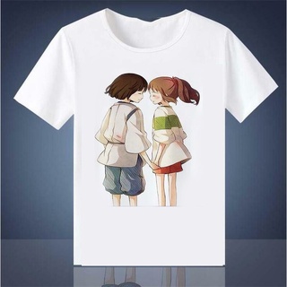 เสื้อยืด พิมพ์ลายการ์ตูน Spirited Away สไตล์คลาสสิก ไม่ซ้ําใคร สําหรับผู้ชาย 260070Size S-5XL