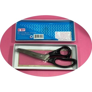 กรรไกร ซิกแซก (Zigzag  Scissors) เกรดอย่างดี ESY E-619 ขนาด 9 นิ้ว