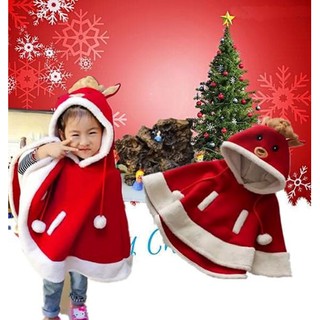 7C158 ชุดเด็ก ชุดซานตาครอส ชุดแซนตี้ ชุดคริสต์มาส ชุดคลุมหัวกวาง Santy Santa Claus Christmas Costumes