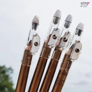 1ชิ้น (แท่งสีทอง) ดินสอเขียนคิ้ว รุ่นมีกบเกลา จับถนัดมือ ashley premium eyebrow pencil