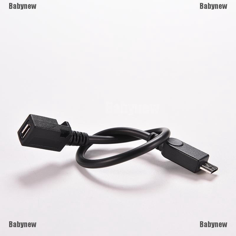 Bynew อะแดปเตอร์สายเคเบิ้ลต่อขยาย micro usb 2.0 type b male to female m / f