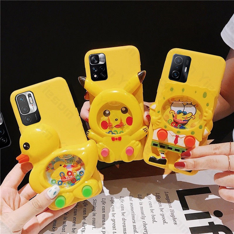 เคสโทรศัพท์มือถือ ลายการ์ตูนเป็ดน่ารัก 3D สําหรับ Xiaomi Mi 12 11 Lite 10 11T 10T Pro Poco M4 M3 X3 GT NFC F3