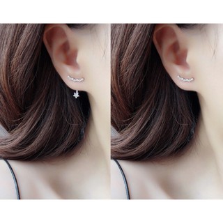 ต่างหู earjacket 2 in 1 เงินแท้ 925