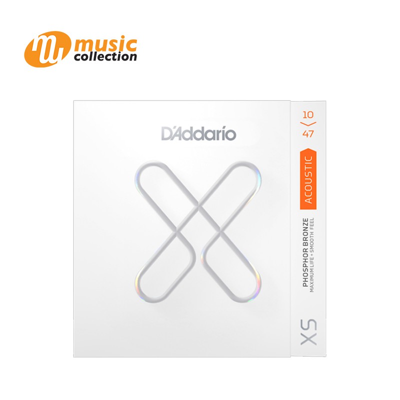 D'ADDARIO XS สายกีตาร์โปร่ง AC PHOS.BZ.10-47 #XSAPB1047