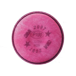 3M™ 2097 แผ่นกรองอนุภาคประสิทธิภาพสูง สำหรับหน้ากากไส้กรองคู่ P100 (2ชิ้น)