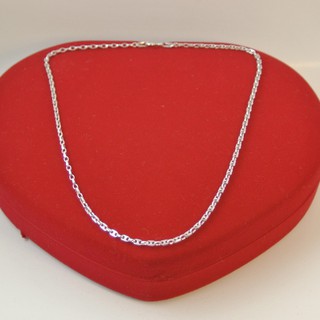 Pearl Jewelry สร้อยเงินแท้ 925 อิตตาลี่ โซ่แบนหนา