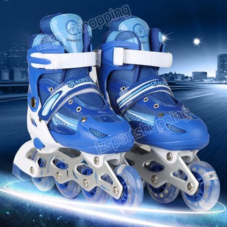 รองเท้าสเก็ต โรลเลอร์เบลด Roller Skate รุ่น M=33-37 - Blue