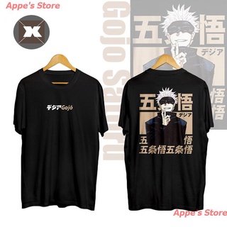 Appes Store New Jujutsu Kaisen เสื้อยืดแขนสั้นพิมพ์ลายการ์ตูนทรงหลวมสําหรับผู้หญิงและผู้ชาย เสื้อยืดอนิเมะ