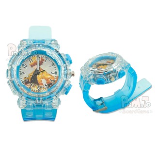 [พร้องส่ง] นาฬิกา หน้าปัดรูปดาบพิฆาตอสูร มีไฟกระพริบสลับสี รหัส Toy13 นาฬิกาเด็ก