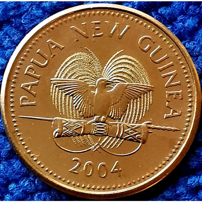 เหรียญ​ ปาปัวนิวกินี​ Papua​New​Guinea, 1 Toea, #3889, ไม่​ผ่าน​ใช้​ UNC