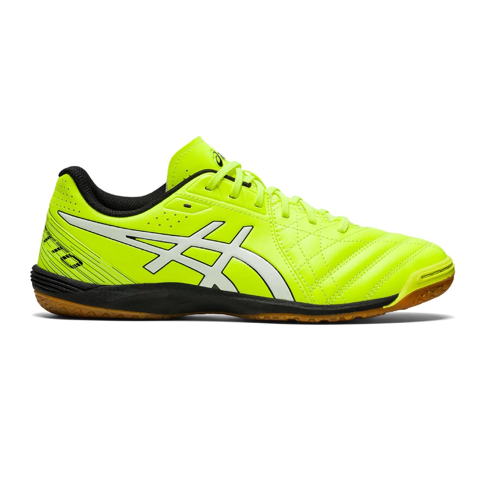 Asics รองเท้าฟุตบอล / ฟุตซอล Calcetto WD 8 (2E) Wide | Safety Yellow/White ( 1113A011-751 )