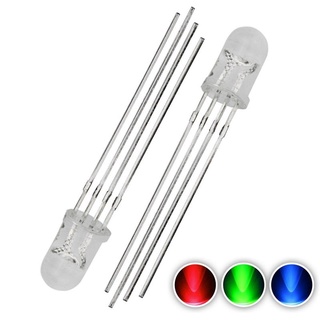 (5 ดวง) RGB RG LED ไดโอดเปล่งแสง 3 มม 5 มม Common Anode Cathode Bright Full Color LED 5mm legs ควบคุมการแสดงสีได้อิสระ