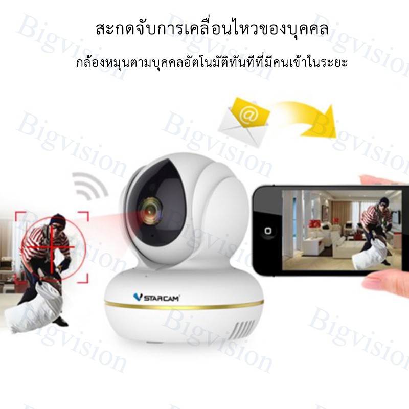 Vstarcam C22S Wifi Wiless 1080P กล้องวงจรปิดไร้สาย ติดตั้งง่าย ความ ...