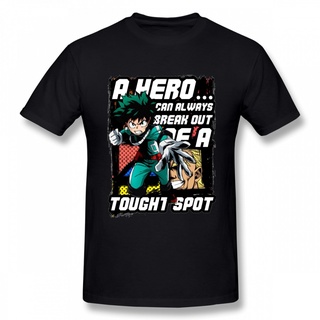 เสื้อยืดลําลอง แขนสั้น พิมพ์ลายกราฟฟิค Boku No Hero แฟชั่นสําหรับผู้ชายS-5XL