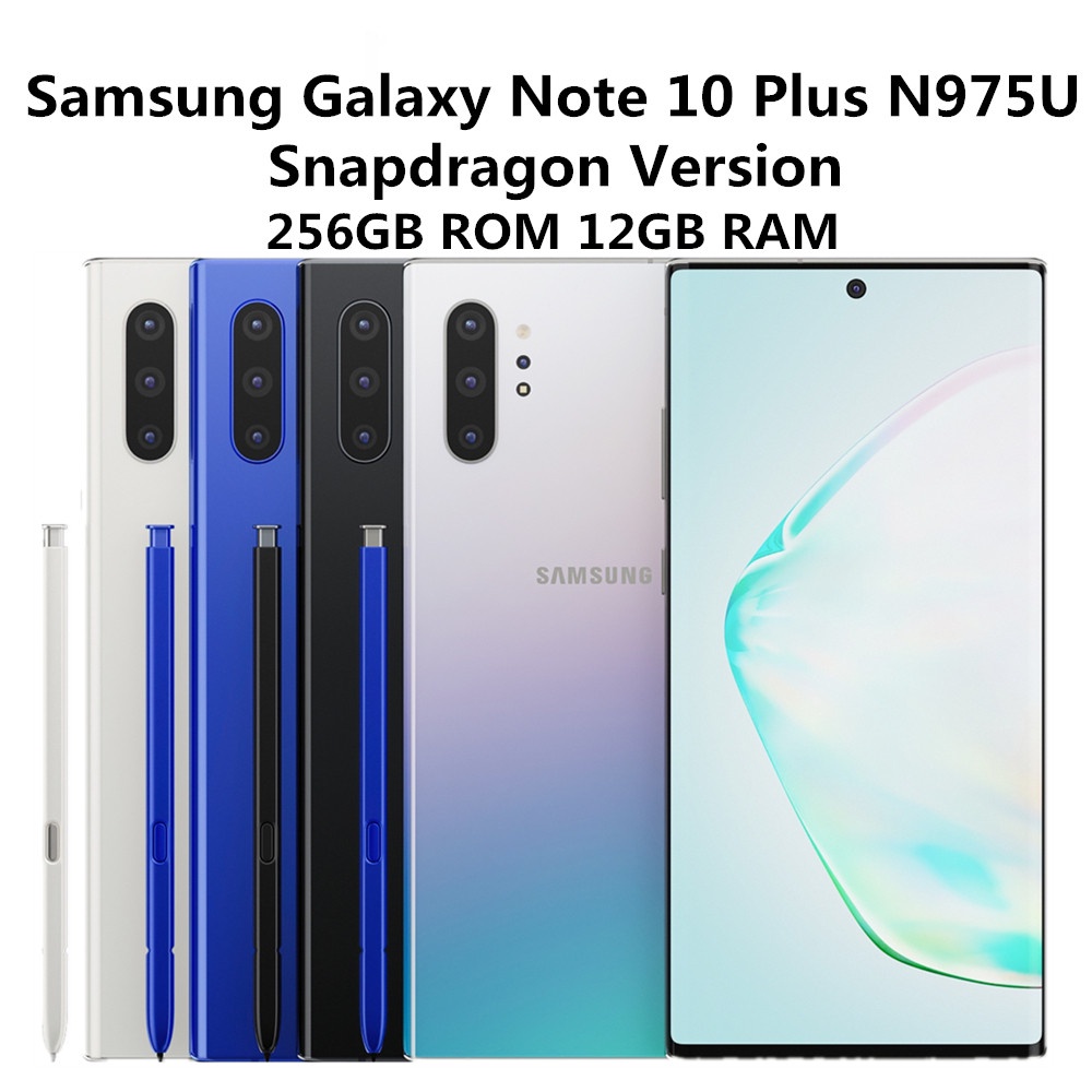 คสโทรศัพท์มือถือ สําหรับ Samsung Galaxy Note10 Plus N975U Note10+ 256Gb Rom 12Gb Ram Octa Core 6.8 นิ้ว Snapdragon 855 Lte