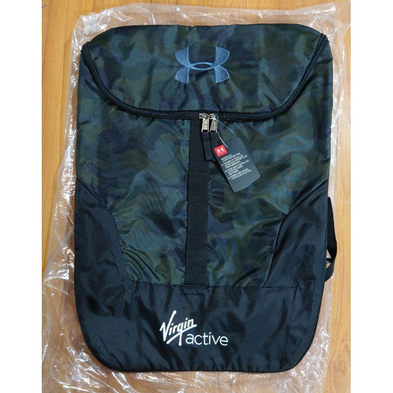 กระเป๋าสะพายอันเดอร์ อามเมอร์ Virgin Active X Under Armour UA Expandable Sackpack มีเคลือบกันน้ำ **ข