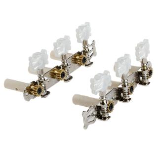 yoodada One Pair Premium Guitar Tuning Pegs Machine Tuners White Machine Head for Classic Guitar