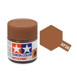 สีสูตรน้ำทามิย่า Tamiya Acrylic XF28 Dark Copper 10ml