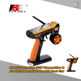 t &amp; t flysky fs - gt 3 c 2 . 4 ghz 3ch รีโมทควบคุมหน้าจอ lcd อุปกรณ์ส่งสัญญาณสําหรับ rc car boat