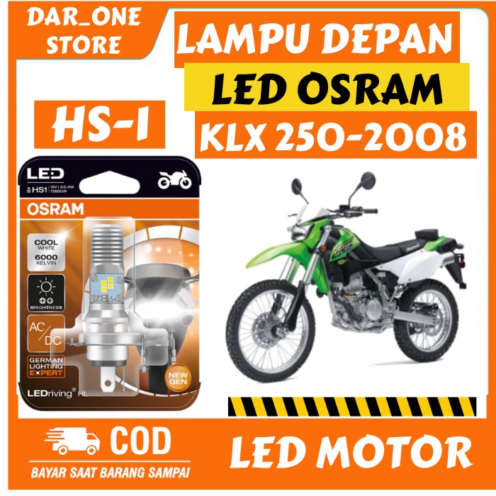 KAWASAKI KLX 250 2008 ORIGINAL OSRAM MOTORCYCLE LED ไฟหน้า