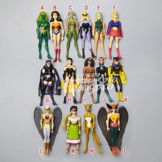 ✨Insdc Comics Hero ฟิกเกอร์ Justice League Edition Supergirl Fire Leopard Wonder Woman Eagle Woman ขนาด 13 ซม.