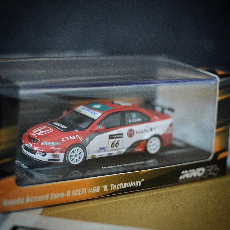 INNO รุ่น INNO64 1/64 HONDA ACCORD EURO R CL7 66 N.TECHNOLOGY WORLD TOURING CAR CHAMPIONSHIP 2008 AN