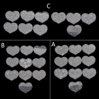 แม่พิมพ์ซิลิโคนรูปแมวดอกไม้ตัวอักษรอะคริลิคเรซิ่นขนาดเล็ก 10 ชิ้นสําหรับทําเล็บ