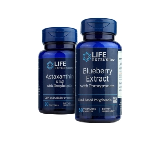 [Gift Set] Blueberry 1 กระปุก + Astaxanthin 1 กระปุก Life Extension Thailand