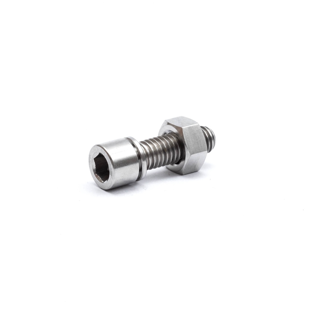 น๊อตยึดหลักอานจักรยานไทเทเนียม Wheelhouse41 Titanium BMX Seat Clamp Screw and Bolt Silver/Rainbow/Gold