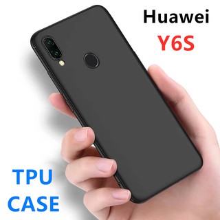 TPU CASE Huawei Y6 2019 / Y6s เคสหัวเว่ย เคสซิลิโคน เคสนิ่ม สวยและบางมาก เคสสีดํา [ส่งจากไทย]