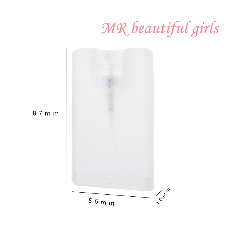 MR beautiful girls สเปย์การ์ด 20ml ใส่น้ำหอม เเอลกอฮอล์ ขวดสเปรย์ พกพาสะดวก คุณภาพดี