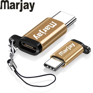 Marjay Adapter Micro USB Female to USBC Male Converter Micro Usb To Type-C OTG