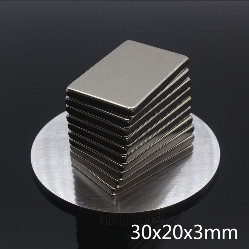 1ชิ้น แม่เหล็กแรงสูง 30*20*3มิล Magnet Neodymium 30x20x3mm แม่เหล็ก สี่เหลี่ยม 30*20*3mm แม่เหล็กแรงดึงดูดสูง 30x20x3มิล