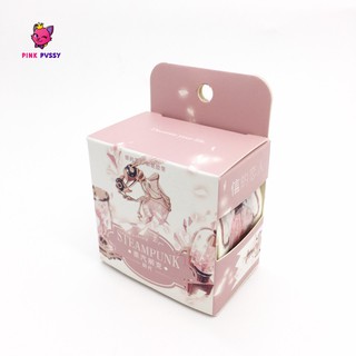 PINK PVSSY เทปกาว น่ารักๆ Masking Tape / Washi Tape ตกแต่ง Planer DIY สมุดโน๊ต FANTASY PINK