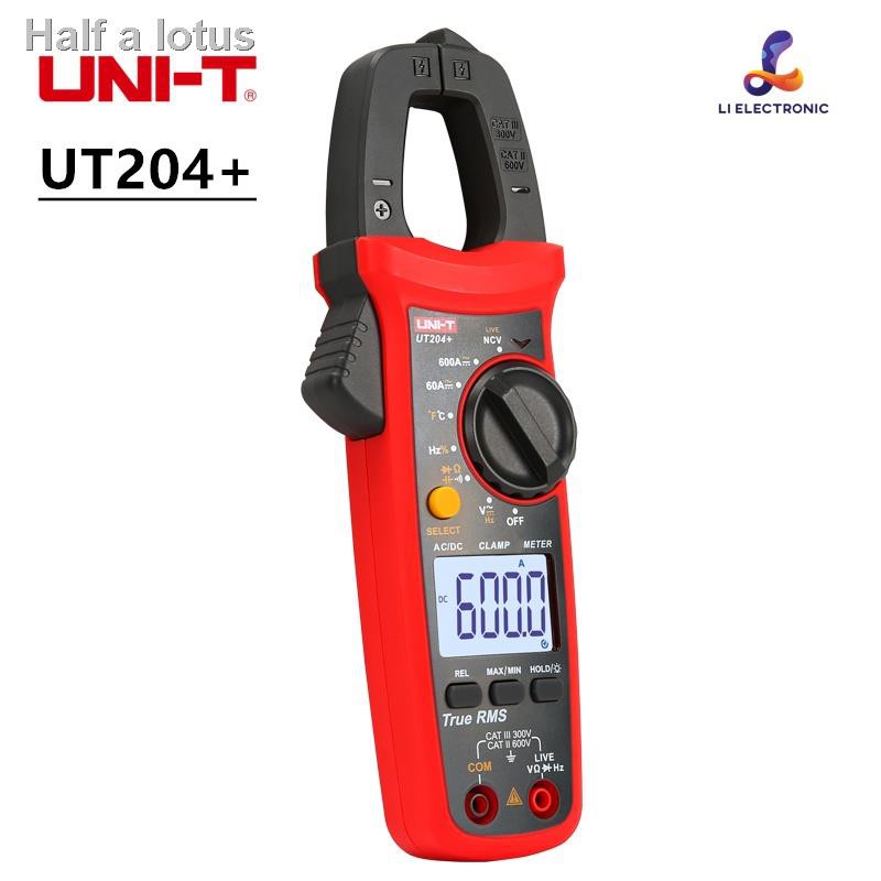 จัดส่งที่รวดเร็ว✉ↂ☎UNI-T Digital Clamp Meter Multimeter UT203 UT204+  UT202A+ AC DC Volt Current Resistance Frequency Du