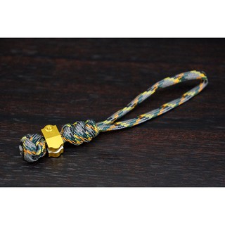 พวงกุณแจ เชือกถัก Handmade Aluminium Paracord 550 Bead Lanyard Pendant