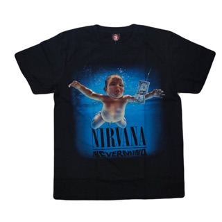 เสื้อยืดโอเวอร์ไซส์เสื้อวง Nirvana TshirtRock เสื้อยืดวงร็อค NirvanaS-5XL