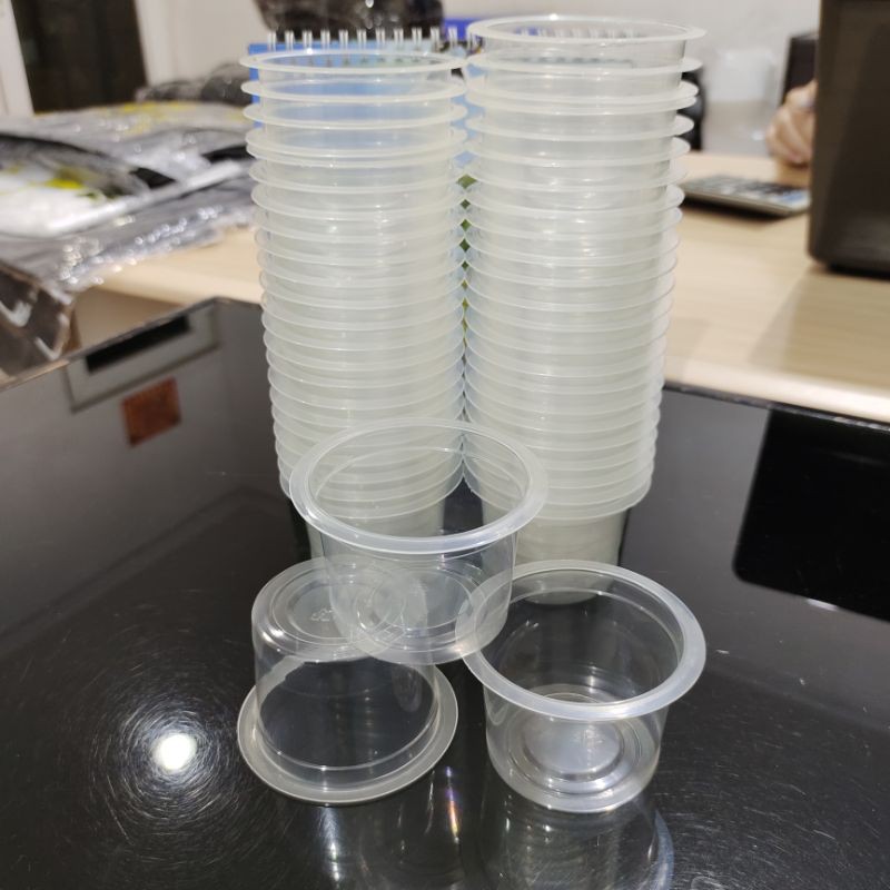 ถ้วยพลาสติกเยลลี่ 130 มล. / ถ้วยพุดดิ้ง / ถ้วยทดสอบ / ไอศกรีม Rujak / พุดดิ้ง