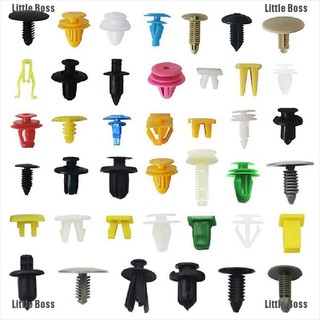 (little) 100/200/500 ชิ้นอุปกรณ์คลิปน็อตพลาสติกสําหรับติดประตูรถยนต์ (boss)