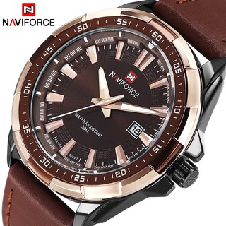 NAVIFORCE แบรนด์ใหม่ นาฬิกาควอตซ์ กันน้ำ แฟชั่นสำหรับผู้ชาย