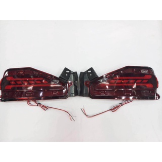 B.S.D ไฟทับทิมท้ายLED หรี่-เบรค ซ้าย-ขวา ตรงรุ่น TOYOTA FORTUNER 2017 (ทรงออดี้) งานสวยๆเนียนๆ