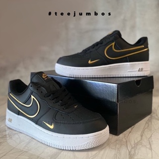 รองเท้า NIKE AIR FORCE 1 LOW ‘07 Black Metalic Gold 🐲⚠️ สินค้าพร้อมกล่อง