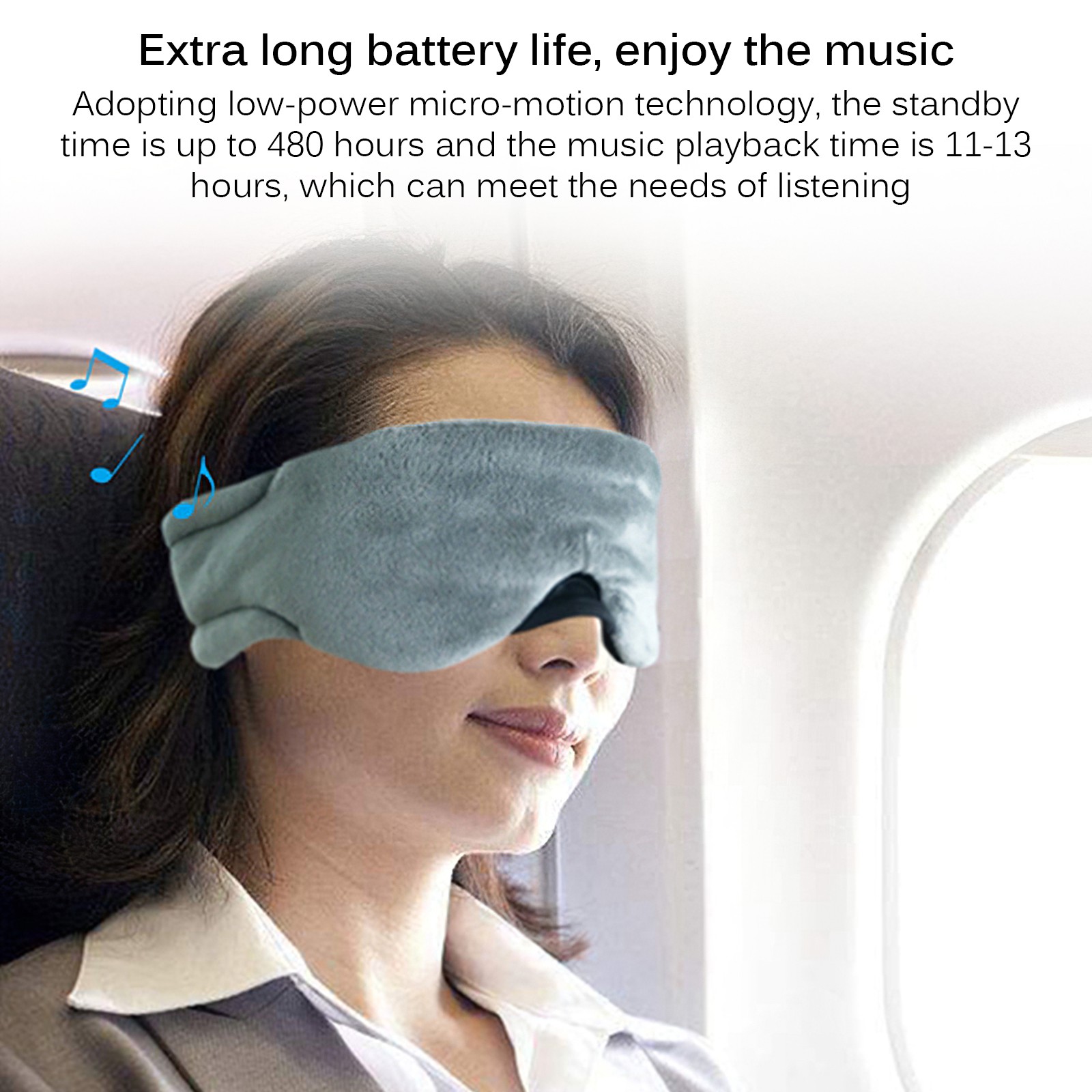 S03 Eye Mask Sleep Headphone Mask Blindfold Bluetooth Eye Mask With Gel ...
