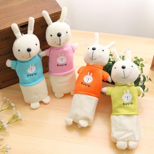 กล่องดินสอตุ๊กตา [พร้อมส่ง] รูปกระต่าย มีหลายสี น่ารัก ใส่ของได้เยอะ