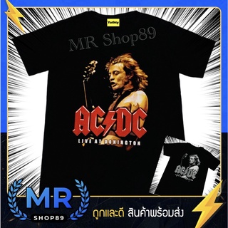 เสื้อวง ACDC กีต้าร์ เสื้อยืดแฟชั่นวินเทจ90 ไม่มีตะเข็บข้าง ใส่ได้ทั้งชายและหญิง