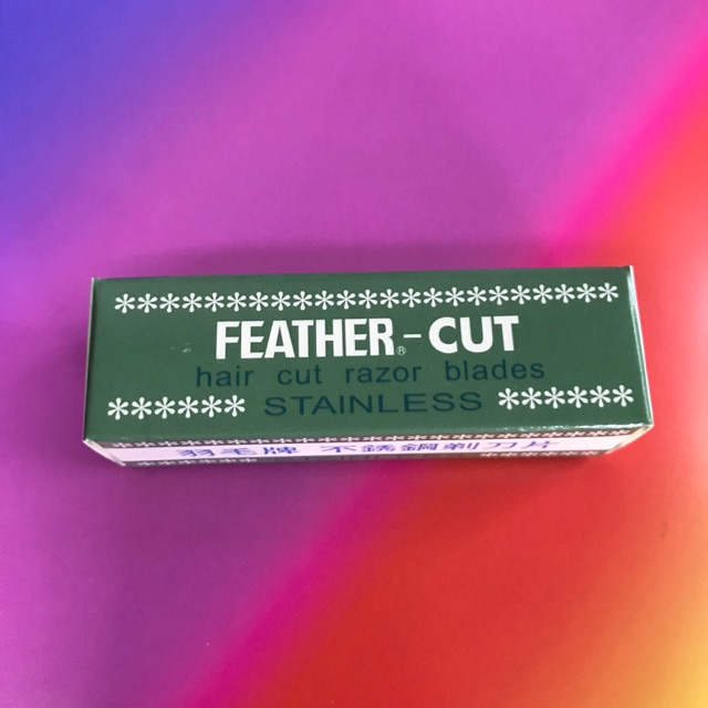 ใบมีดสำหรับกันคิ้ว FEATHER-CUT 💯%